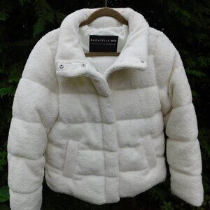 Bagatelle Winter-Weight Sherpa Faux-Fur Puffer Teddie Coat Sz-M  NWT